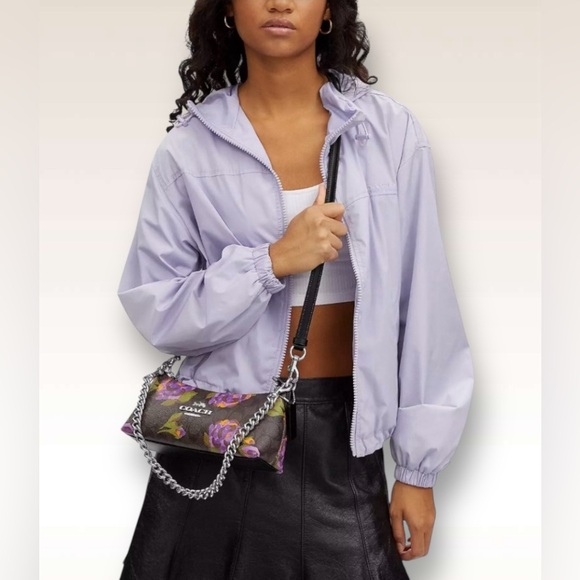 Coach Charlotte Shoulder Bag Signature Crossbody Rose Print - Picture 3 of 13